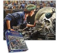 A Woman's Work Is Never Done 1000-Piece Jigsaw Puzzle - Celebrate Women's Wartime Contributions with Dame Laura Knight's Iconic Artwork - Perfect for Puzzle Enthusiasts and History Lovers