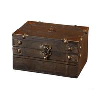 A Wonderful Addition To Any Room The Stylish Vintage Wood Organizer With Password Lock System(Unlocked)