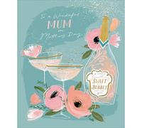A Wonderful Mum Bubbly Foiled Mother's Day Greeting Card Mothers Day Cards