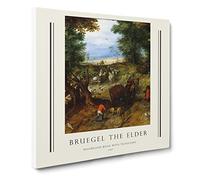 A Woodland Road With Travellers By Pieter Bruegel The Elder Canvas Print | Gallery Wrapped 30mm Frame Wall Art | 20x20 inches | Ready to Hang | Classic Landscape Picture | Living Room Lounge Office