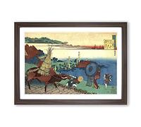 A Working Bull by Katsushika Hokusai Framed Print | A2 Walnut Framed Wall Art | Ready to Hang | Asian Nature Picture | Living Room Bedroom Lounge Office