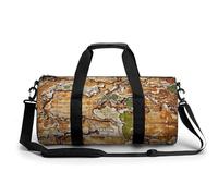 A Worn-out World Map Gym Bag Sport Gym Tote Bag Lightweight Duffle Bag Carry On Weekender Bags for Women Men, white, 17.7in/9in/9in