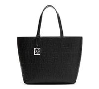 A｜X ARMANI EXCHANGE Medium Logo All Over Debossed Shopping Bag, Neroblack, One Size