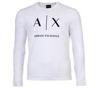 A X Armani Exchange Men's Long Sleeve Shirt - Long Sleeve, Crew Neck, Logo,