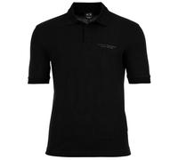 A X Armani Exchange Mens Polo Shirt - Button Row, Logo, Pique, Cotton