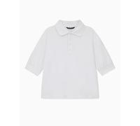 A｜X ARMANI EXCHANGE Women's Signature Logo Polo, Optic White, Optic White, XS