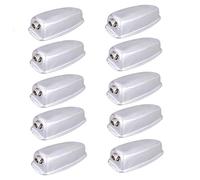 A-xctoe 53x24x22mm Drum Claw Hook 10pcs Iron Oval Shape Drum Claw Hook for Bass & Snare Drums (Silver)