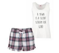 A Yawn Is A Silent Scream for Gin Pyjama Set 60 SECOND MAKEOVER Pink M