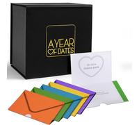 A Year Of Dates: Surprise Edition - Couples Gift for Christmas. A Date Night Box with Sealed Date Ideas, Perfect Paper Wedding Anniversary present. Couple Date Night Ideas