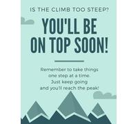 A Year of Positive Thinking Affirmation for Woman - 2024 Planner and Calendar - Mountains Climbing Hiking Inspiration, Nature Motivation: Be Happy Every Day Positive Thinking Each Day
