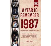 A Year To Remember 1987 History Book: A Nostalgic Tribute for the Radio Babies with Heartfelt Memories of 1987 - An Ideal Gift for Birthdays, Anniversaries, and Special Occasions