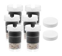A Year's Supply of AcalaQuell One/AcalaQuell Swing Water Filter cartridges Including 2 Micro Sponges (Sponge Filter) | 6 Water Filter cartridges