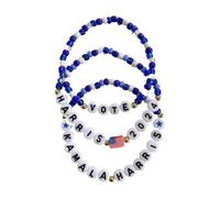 A-yeite 2024 Kamala Harris Bracelets Merch Kamala Harris Merchandise President Vote Campaign Bracelet for Women Men Charm Jewelry, One Size, 丙烯酸, no gemstone