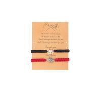 A-yeite 2Pcs Matching Spider Bracelets for Couples Halloween Handmade Braided Spider Charm String Bracelet for Women Men Couple Best Friends Friendship Halloween Jewelry, One Size, Nylon, no gemstone