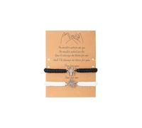 A-yeite 2Pcs Matching Spider Bracelets for Couples Halloween Handmade Braided Spider Charm String Bracelet for Women Men Couple Best Friends Friendship Halloween Jewelry, One Size, Nylon, no gemstone