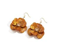 A-yeite Boho Flower Dangle Drop Earrings for Women, One Size, Acrylic, No Gemstone