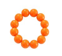 A-yeite Candy Color Round Beads Stretch Bracelet for Women 70s 80s Bright Acrylic Stackable Bracelets Summer Party Statement Jewelry, One Size, Acrylic, no gemstone