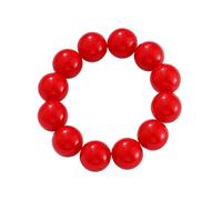A-yeite Candy Color Round Beads Stretch Bracelet for Women 70s 80s Bright Acrylic Stackable Bracelets Summer Party Statement Jewelry, One Size, Acrylic, no gemstone