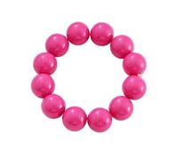 A-yeite Candy Color Round Beads Stretch Bracelet for Women 70s 80s Bright Acrylic Stackable Bracelets Summer Party Statement Jewelry, One Size, Acrylic, no gemstone