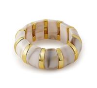 A-yeite Chunky Bangle Bracelets for Women Colorful Acrylic Irregular Geometric Resin Stretch Bracelet Wide Wristband Statement Jewelry Gift, One Size, Acrylic, no gemstone