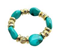 A-yeite Chunky Resin Beads Bangle Bracelet for Women Colorful Elastic Stretch Wide Exaggerated Unique Statement Bangles Fashion Summer Boho Holiday Jewelry, One Size, Alloy, no gemstone