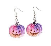 A-yeite Cute Ghost Pumpkin Drop Earrings for Women, One Size, Acrylic, No Gemstone