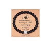 A-yeite Natural Stone Beads Bracelet Dog Claw Pet Memorial Gifts Bracelet for Women Men Dog Loss Sympathy Gift Dog Cat Lover Inspirational Jewelry, Adjustable, Stone, no gemstone