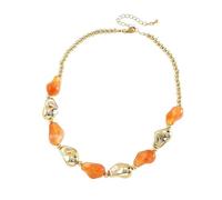 A-yeite Women's Acrylic Irregular Colorful Beaded Choker Necklaces Ethnic Style Fashionable Beaded Ball Statement Necklace Fashion Costume Party Vacation Jewelry, One Sise, Acrylic, No Gemstone