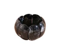 A-yeite Women's Boho Chunky Elastic Resin Stretch Bracelet Colorful Wide Chunky Irregular Fashion Party Wedding Jewelry Gifts, One Size, Resin, no gemstone