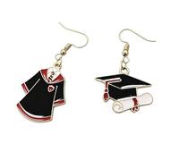 A-yeite Women's Diploma Personalized Dangle Drop Earrings Bachelor's Gown Cap Earrings Congrats Friendship Jewelry Gifts, One Size, Zinc, No Gemstone
