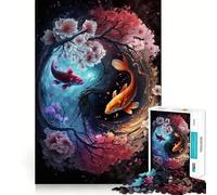 A Yin And Yang Journey 1000 Piece Jigsaws for Adults Puzzle DownTime Game Decompress Fun Challenge Fine Art (38x52cm)