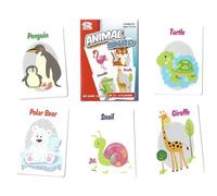 A-Z Animal Snap Card Game | Travel Games for Kids, Kids Card Games - 38 Game Cards for 2-4 Players