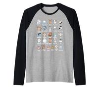 A-Z Arctic Animals Alphabet Collection Wildlife Education Raglan Baseball Tee