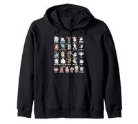 A-Z Arctic Animals Alphabet Collection Wildlife Education Zip Hoodie