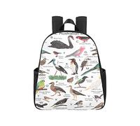 A Z Australian Birds Art Print Backpacking 12.40x5.12x14.17inch Backpack Purse Multipurpose Casual Book Bags Business Travel School,Office