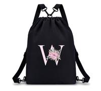 A-Z BAG Drawstring Swimming Bag for Girls (Black) (W)