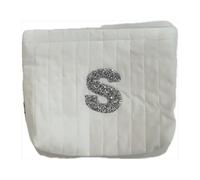 A-Z BAG Personalised Makeup Bag with Rhinestones Letter,Gifts for Women,Mum,Friend,Sister,Teenage Girls,Bridesmaid,Cosmetic Bag & Toiletry Pouch,H