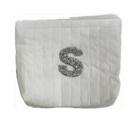 A-Z BAG Personalised Makeup Bag with Rhinestones Letter,Gifts for Women,Mum,Friend,Sister,Teenage Girls,Bridesmaid,Cosmetic Bag & Toiletry Pouch,H