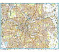 A-Z Birmingham Street Map - 46.5" x 38" Paper