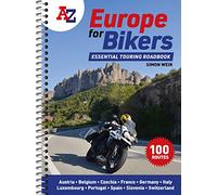 A Z Europe For Bikers by AZ Maps Paperback Book