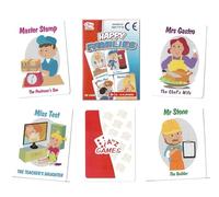 A-Z Happy Families Card Game | Travel Games for Kids, Kids Card Games Age 3+ - 38 Game Cards for 2-4 Players