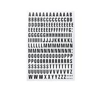 A-Z Magnetic Letters 17mm Character Height, Workplace Labeling, Industrial Alphabet Set for Racking, Shelving & Metal Surfaces, Durable, Reusable, Black on White
