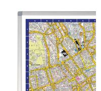 A-Z Map of Central London Wall Map - Aluminium frame