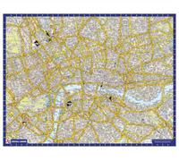 A-Z Map of Central London Wall Map - Laminated