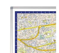 A-Z Map of Edinburgh Wall Map - Aluminium frame
