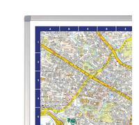 A-Z Map of Glasgow Wall Map - Aluminium frame
