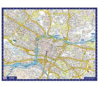 A-Z Map of Glasgow Wall Map - Laminated
