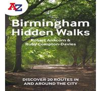 A - Z maps A -Z Birmingham Hidden Walks Paperback Book A-Z maps Multicolor