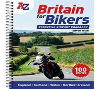 A - Z maps A -Z Britain for Bikers Spiral bound Book A-Z maps Multicolor