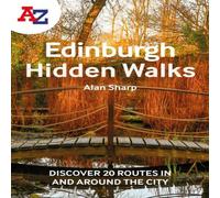 A - Z maps A -Z Edinburgh Hidden Walks Paperback Book A-Z maps Multicolor